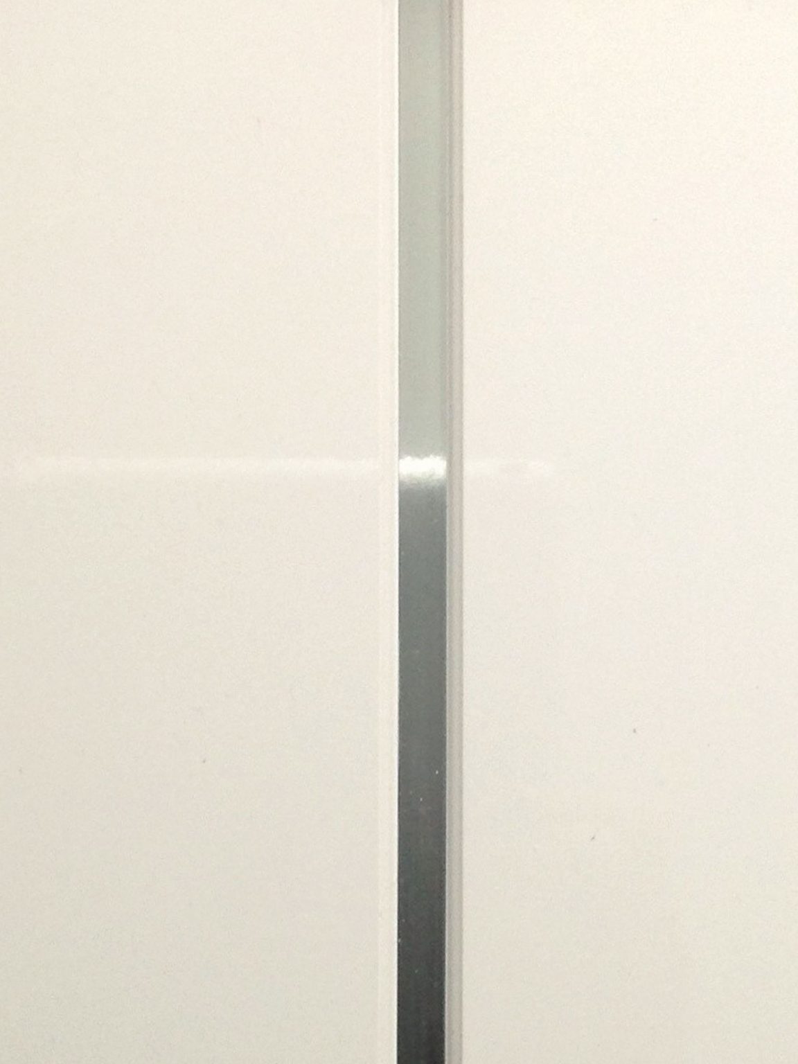 White Ash & Chrom Classic Ceiling Panel (Gloss)